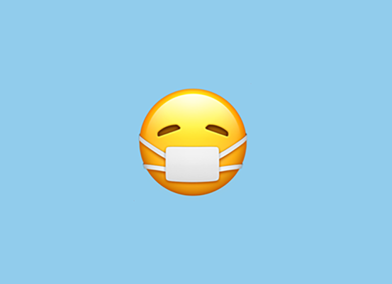 Emoji with medical mask