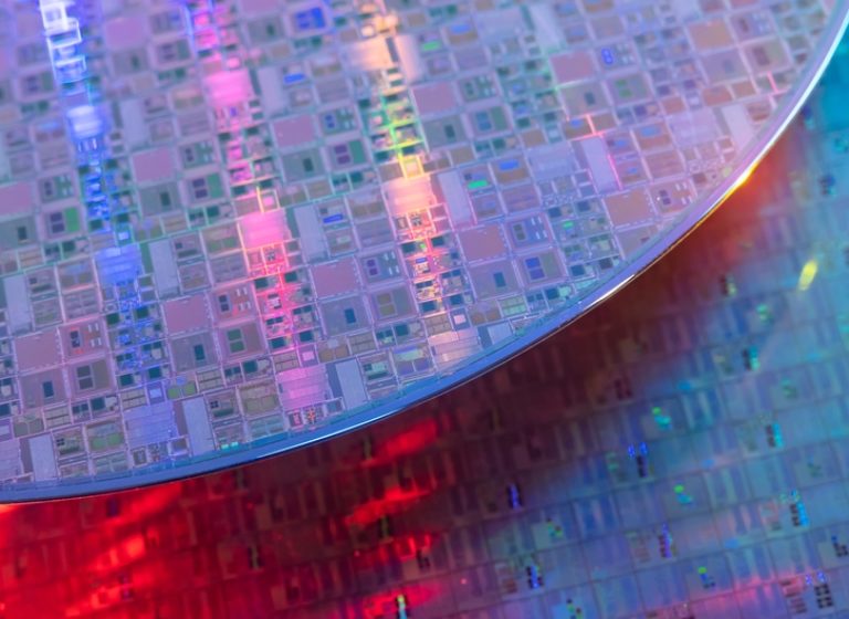 semiconductors layered on top of each other